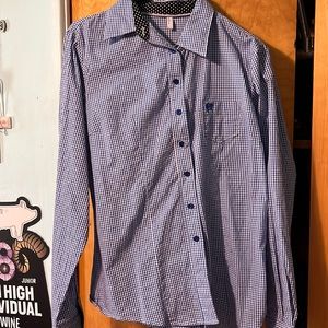 Plaid Cinch Button Down